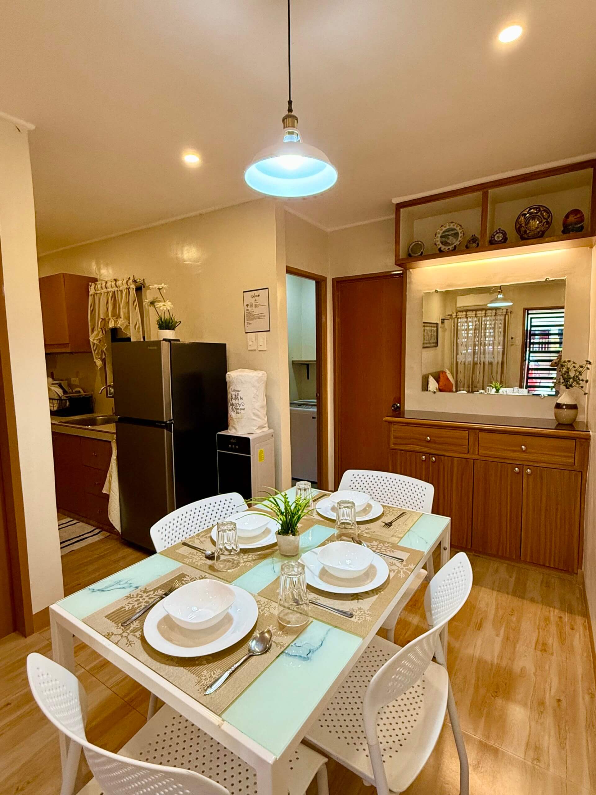 2 bedroom house dining area Bria Estate