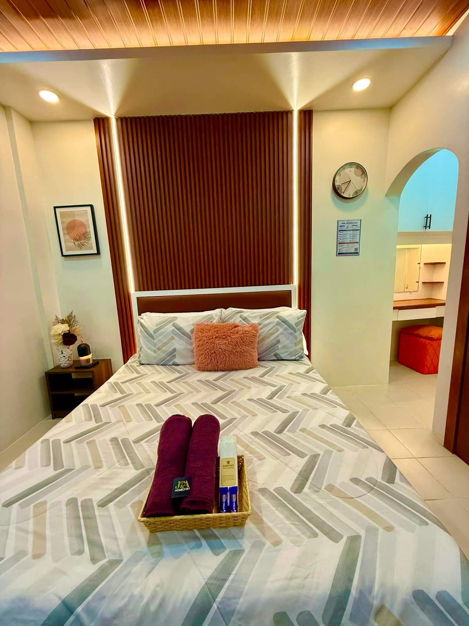 Airbnb General Santos City bedroom with guest kit