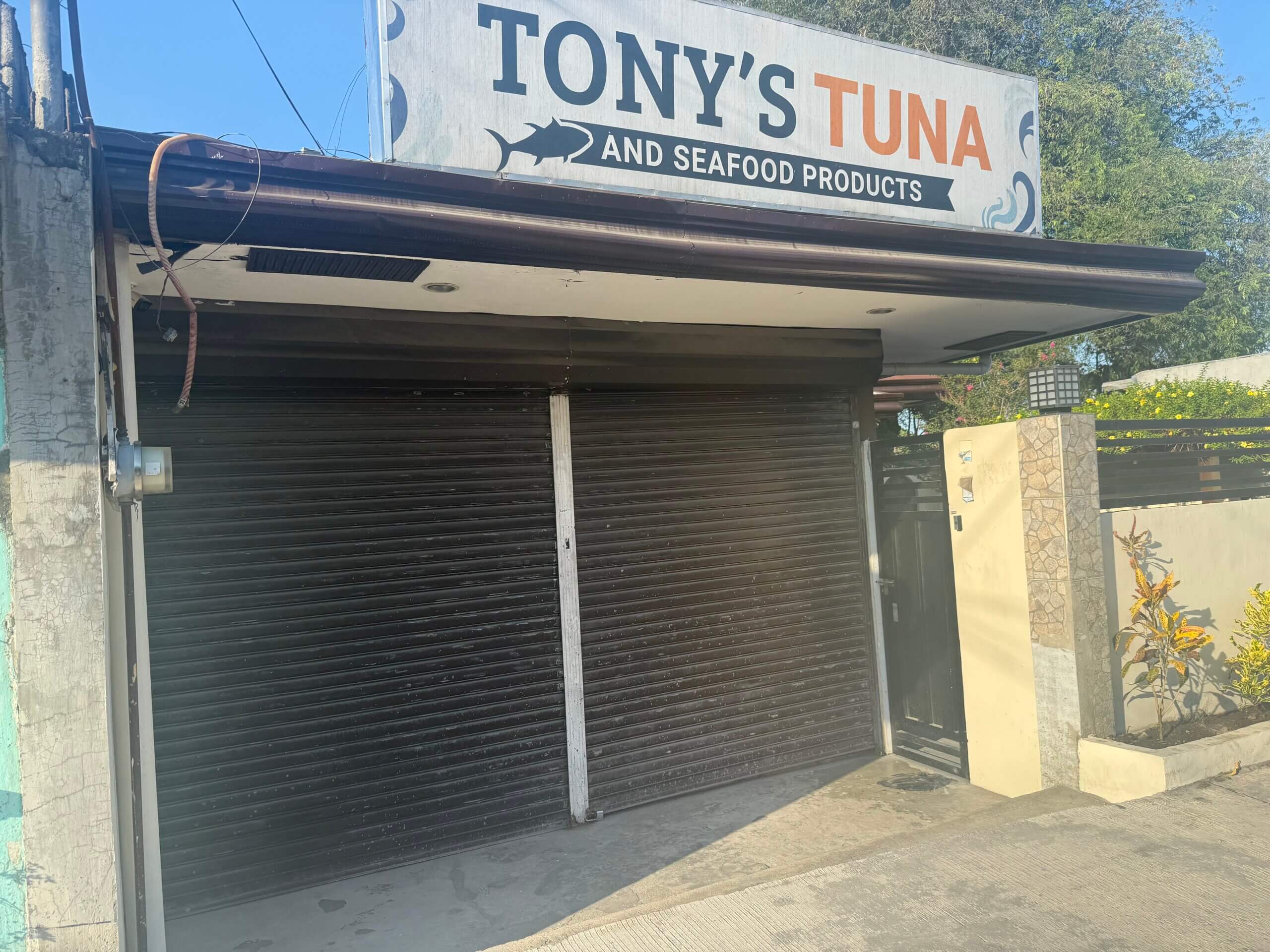 Airbnb Lagao General Santos City entrance gate near Tony's Tuna Store landmark