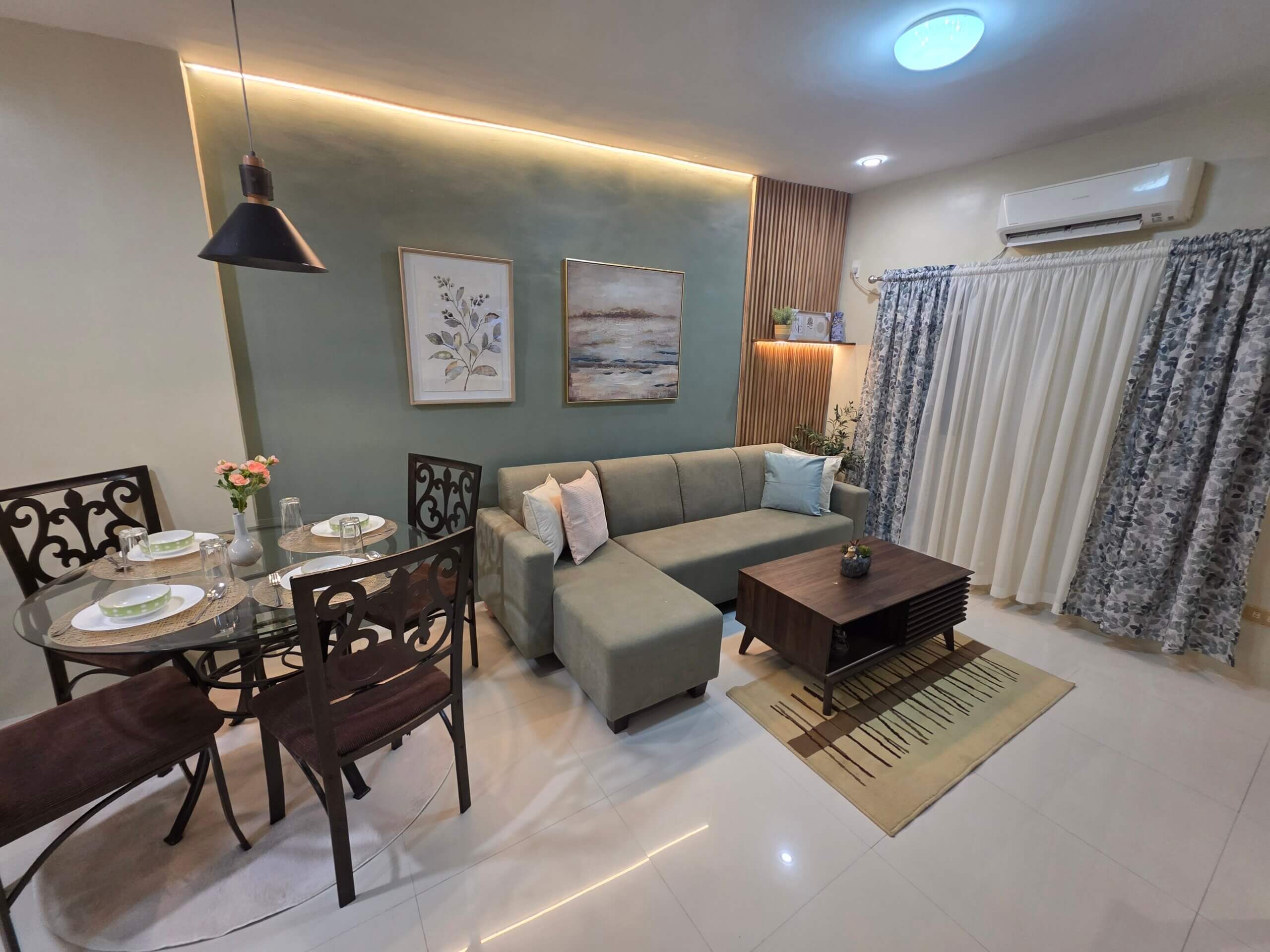 1 bedroom house living and dining area freshly repainted General Santos City